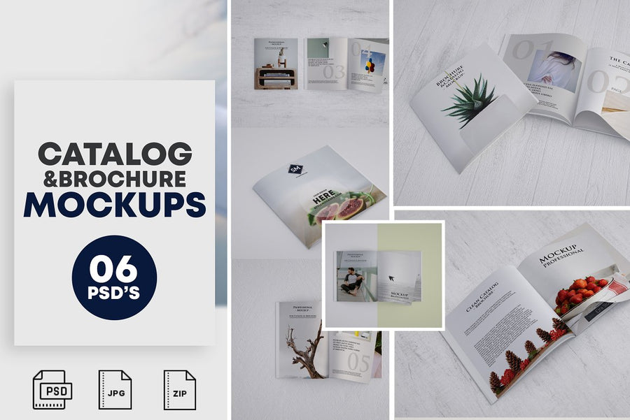 Square Catalog/Brochure Mock-Up