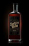 Square Dark Rum Bottle Mockup With Label Psd