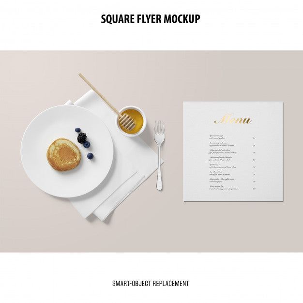 Square Flyer Mockup Psd