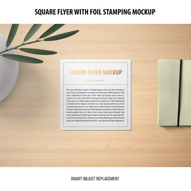 Square Flyer Mockup Psd