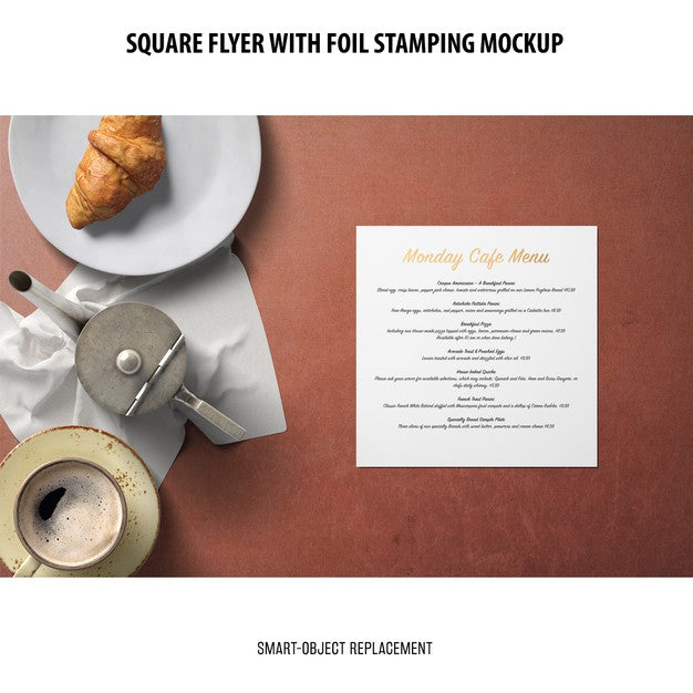 Square Flyer Mockup Psd
