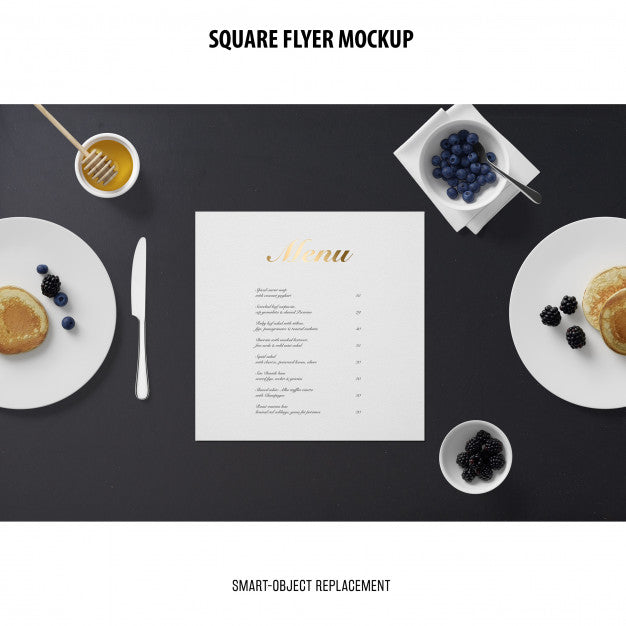 Square Flyer Mockup Psd