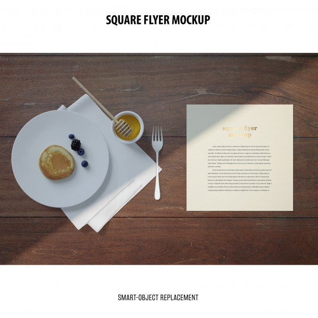 Square Flyer Mockup Psd