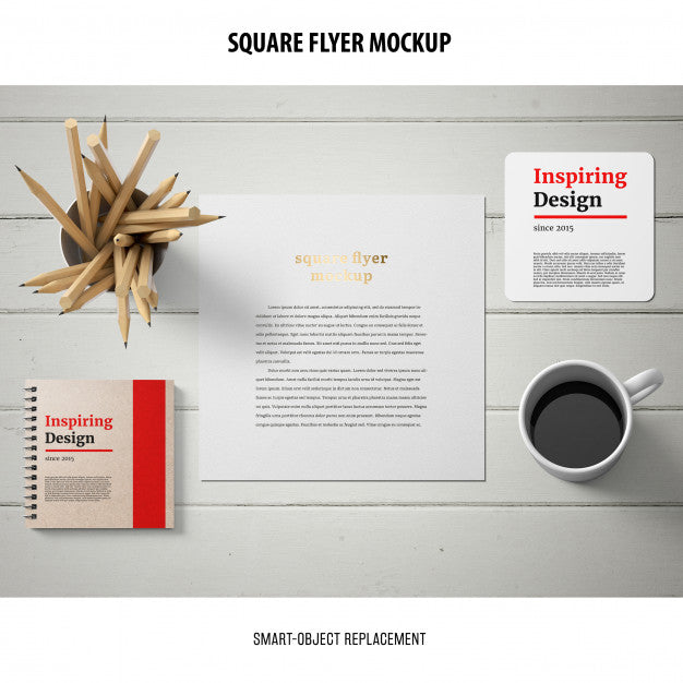 Square Flyer Mockup Psd