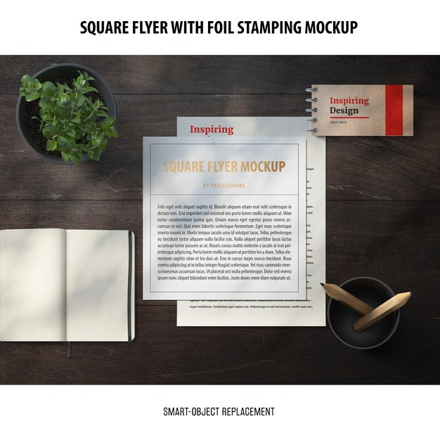 Square Flyer Mockup Psd