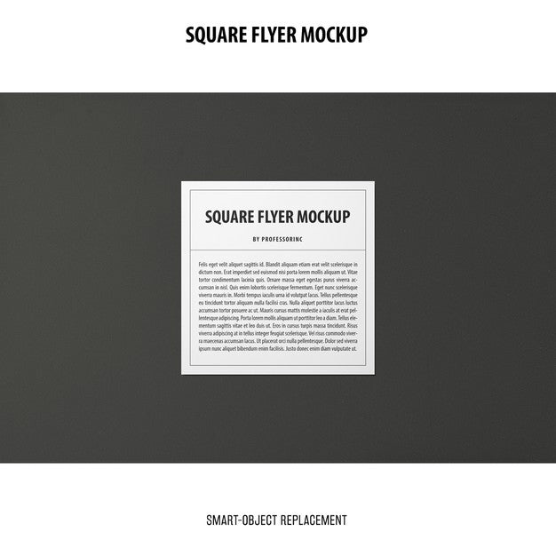 Square Flyer Mockup Psd