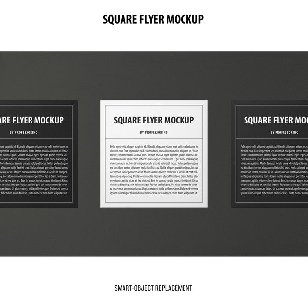 Square Flyer Mockup Psd