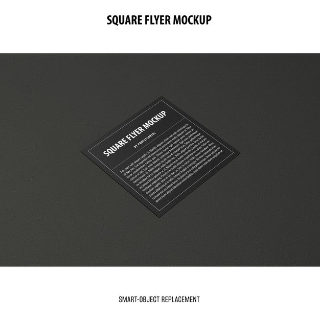 Square Flyer Mockup Psd