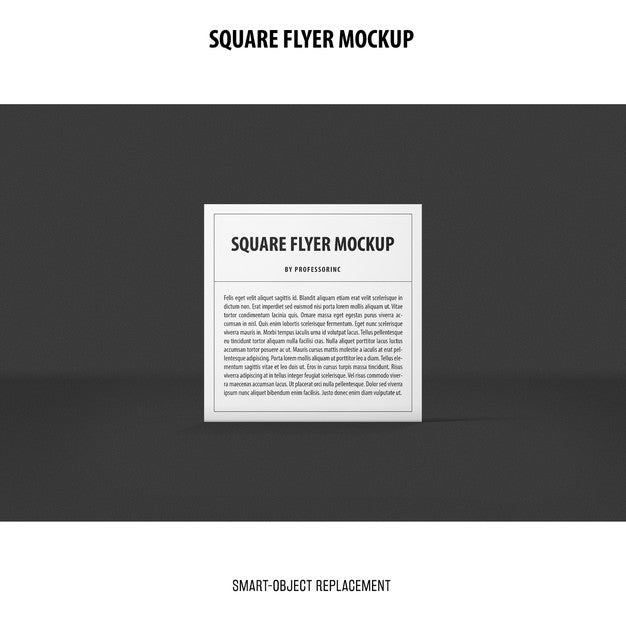 Square Flyer Mockup Psd