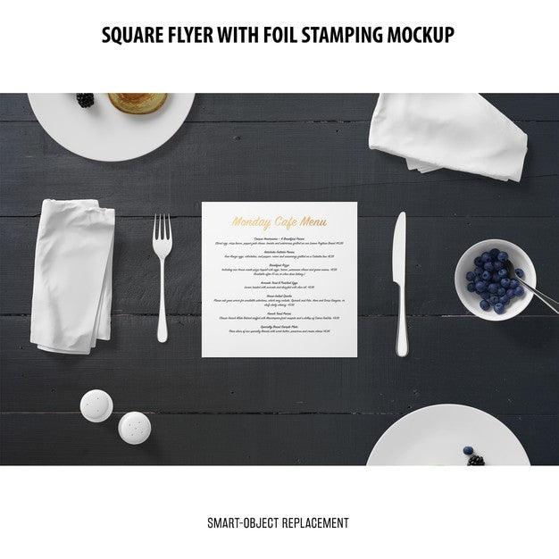 Square Flyer Mockup Psd