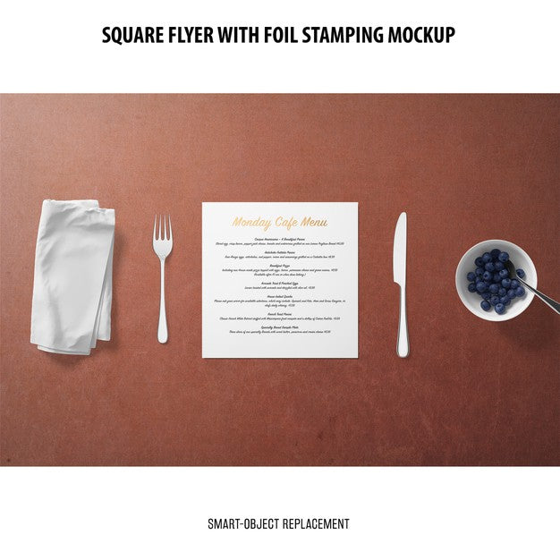 Square Flyer Mockup Psd