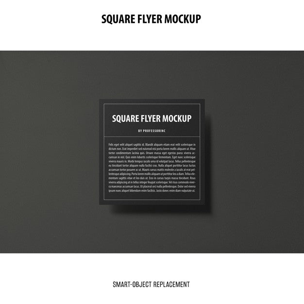 Square Flyer Mockup Psd