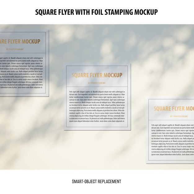 Square Flyer Mockup Psd