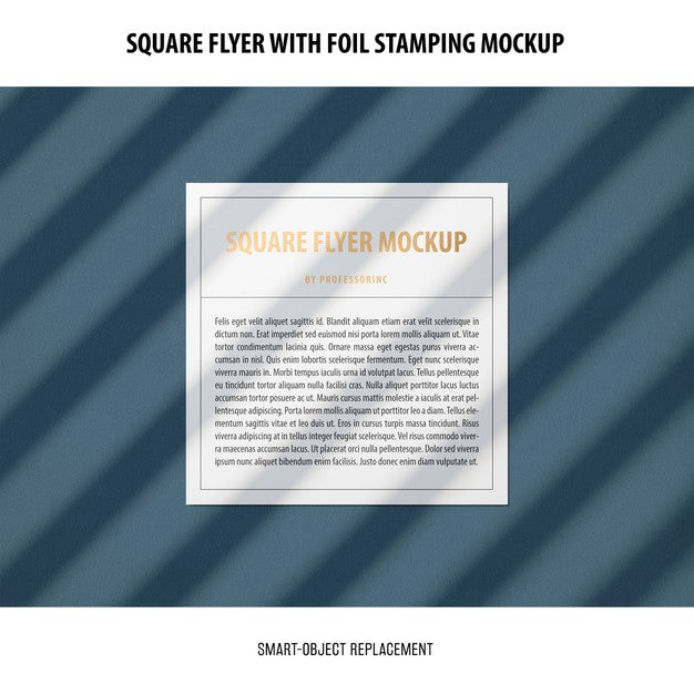 Square Flyer Mockup Psd