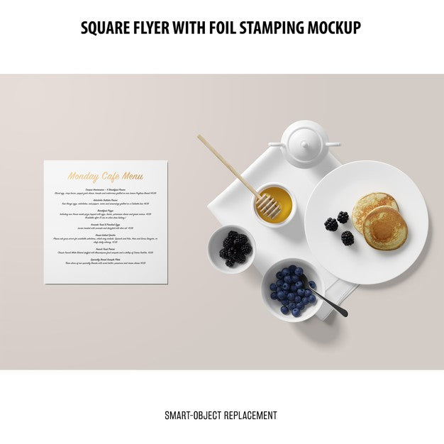 Square Flyer Mockup Psd