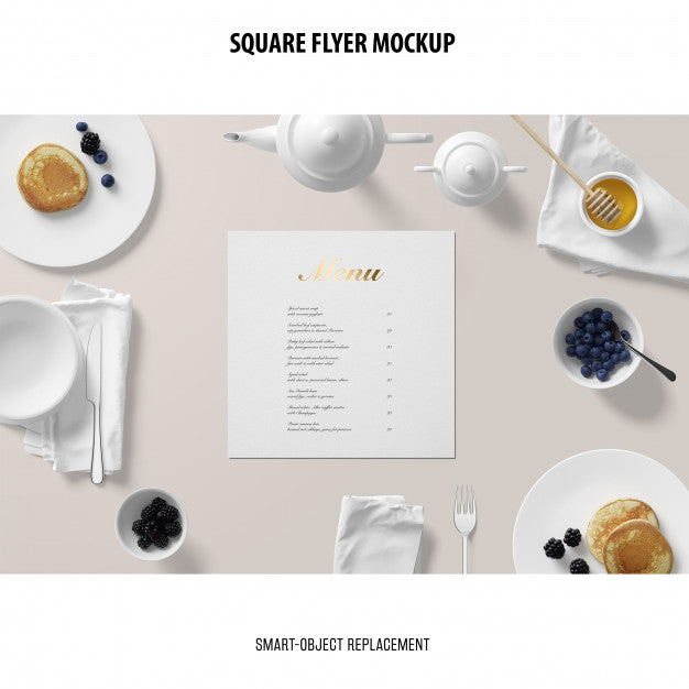 Square Flyer Mockup Psd