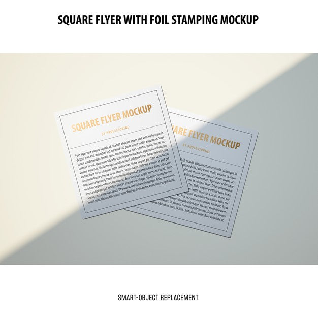 Square Flyer Mockup Psd