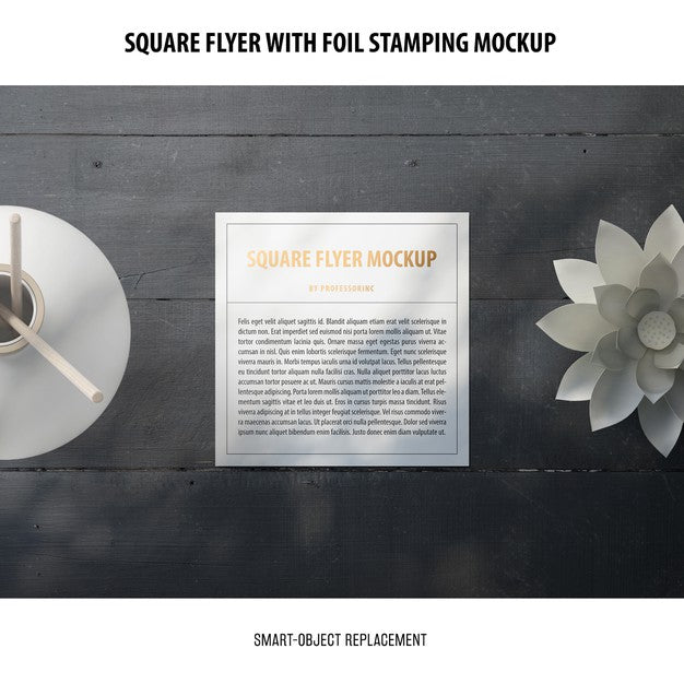 Square Flyer Mockup Psd