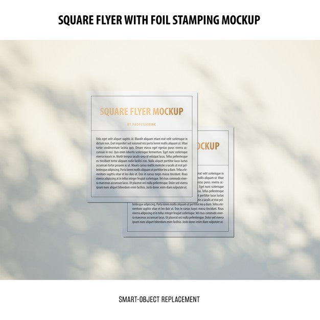 Square Flyer Mockup Psd