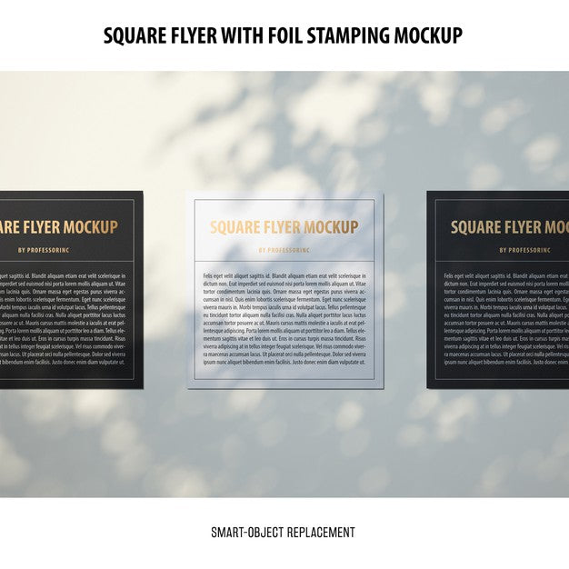 Square Flyer Mockup Psd