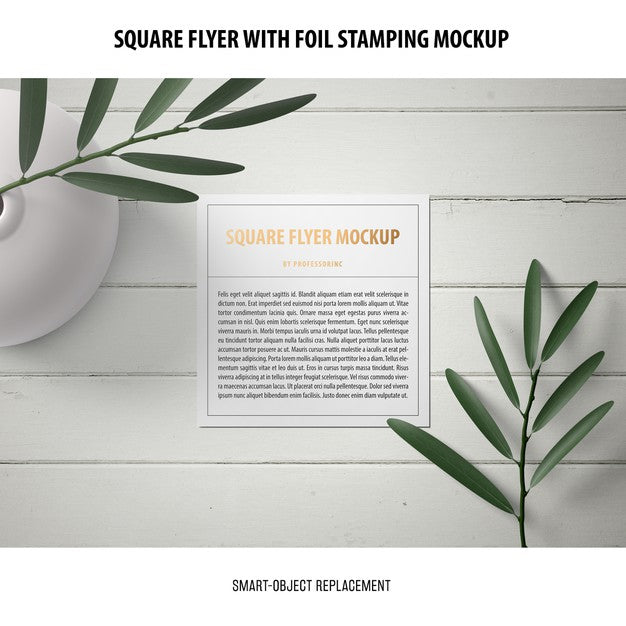 Square Flyer Mockup Psd