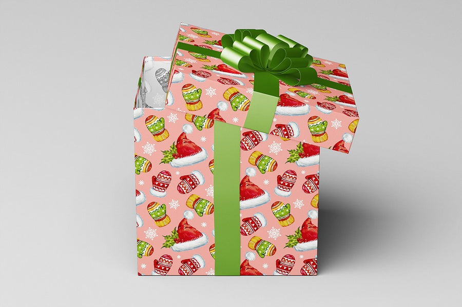 Square Gift Box Mock-Up