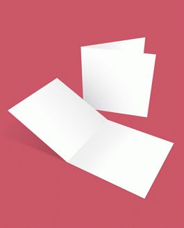 Square Greeting Cards Mockup