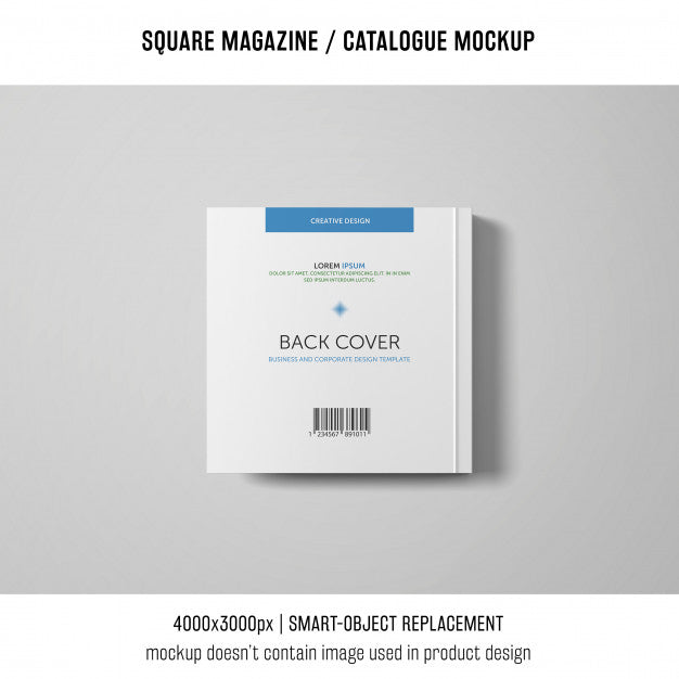 Square Magazine Or Catalogue Mockup Psd