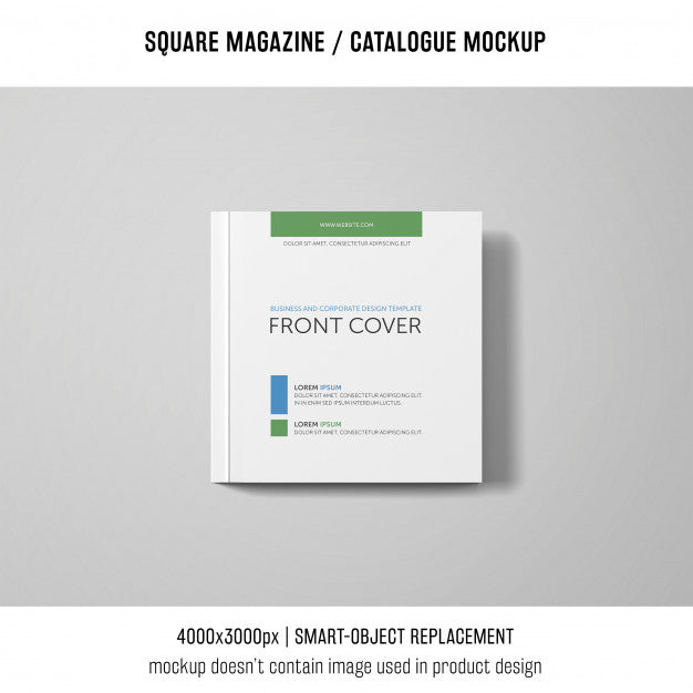 Square Magazine Or Catalogue Mockup Psd