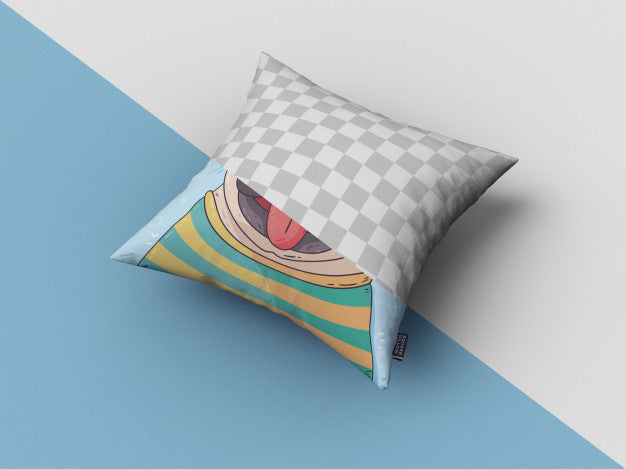 Square Pillow Mockup Psd