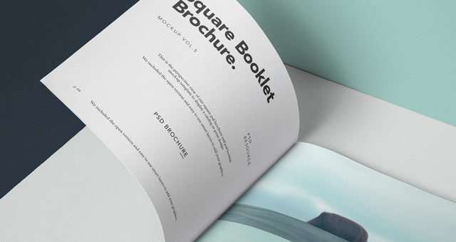 Square Psd Brochure Mockup Vol5