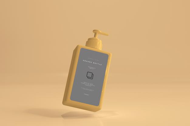Square Pump Bottle Mockup Psd