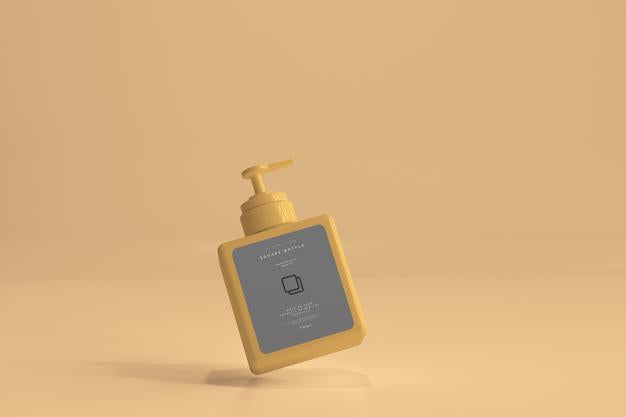 Square Pump Bottle Mockup Psd
