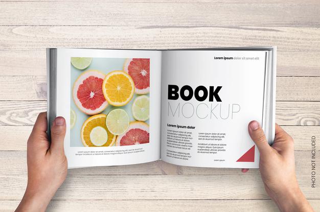 Square Shape Book Mockup Psd