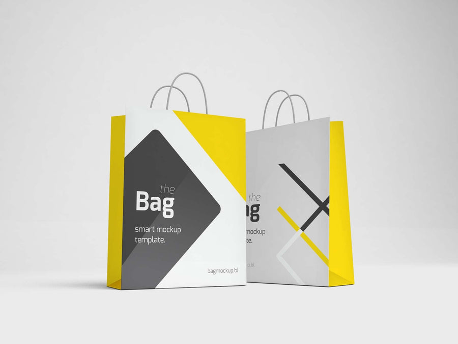 Square Shopping Bag Mockup