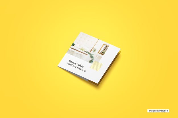 Square Trifold Brochure Mockup Psd