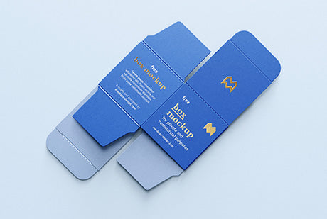 Square Unfolded Box Mockup