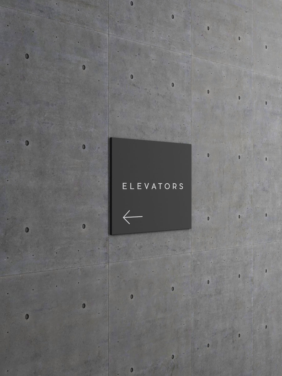 Square Wall Sign Mockup