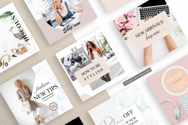 Squares Cards Mockup Psd