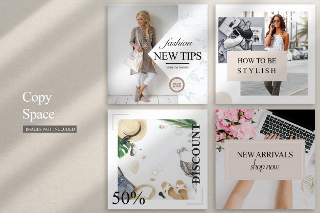 Squares Cards Mockup Psd