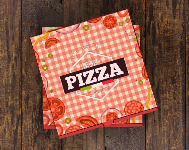 Stacked Pizza Boxes Mockup Psd