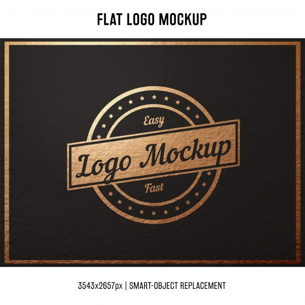 Stamped Logo Mock Up Psd