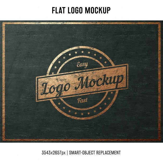 Stamped Logo Mock Up Psd