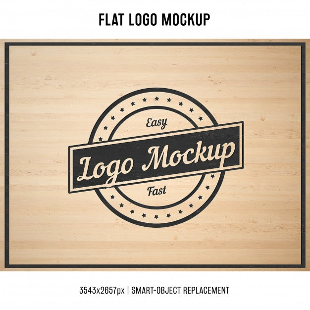 Stamped Logo Mock Up Psd