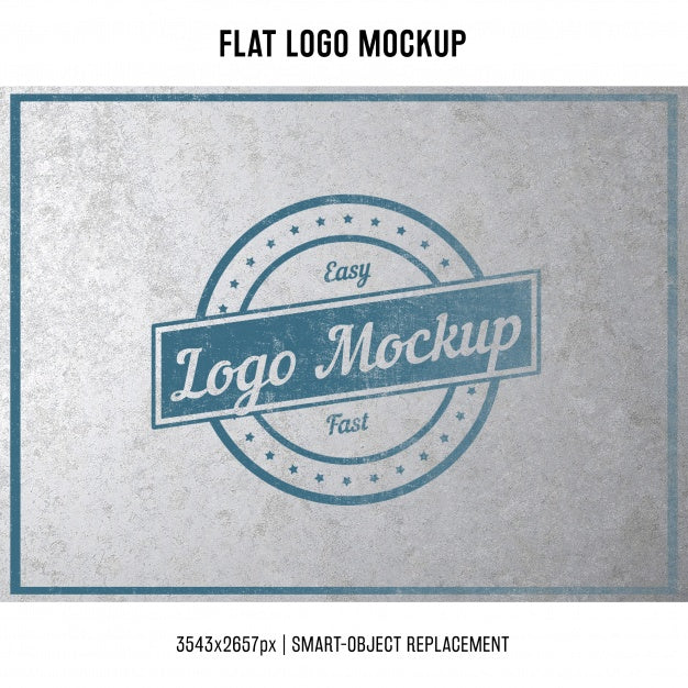 Stamped Logo Mock Up Psd