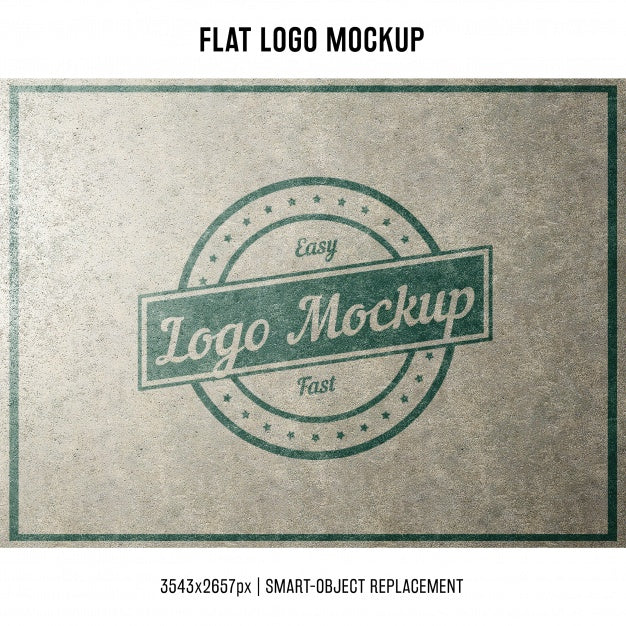 Stamped Logo Mock Up Psd