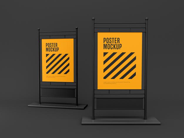 Stand Banner Mockup Psd