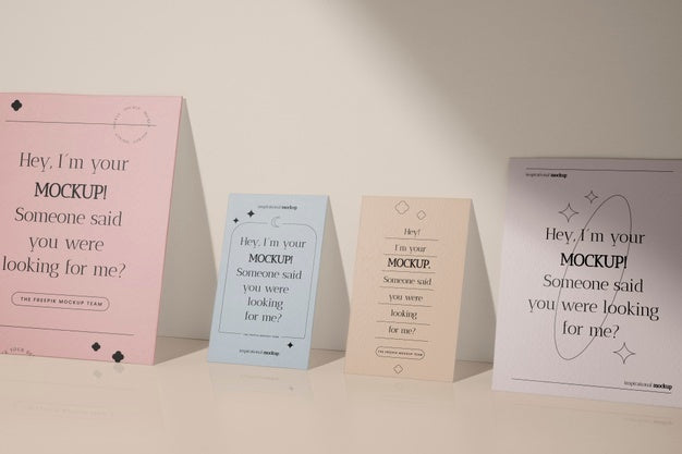 Stand-Up Stationery Mock-Up Paper Psd