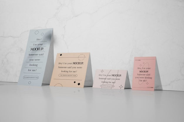 Stand-Up Stationery Mock-Up Paper Psd