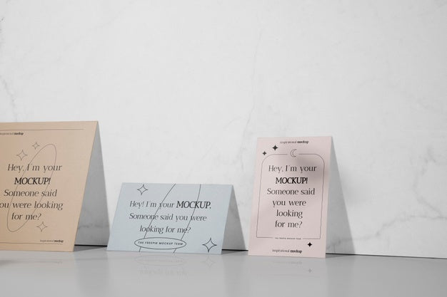 Stand-Up Stationery Mock-Up Paper Psd